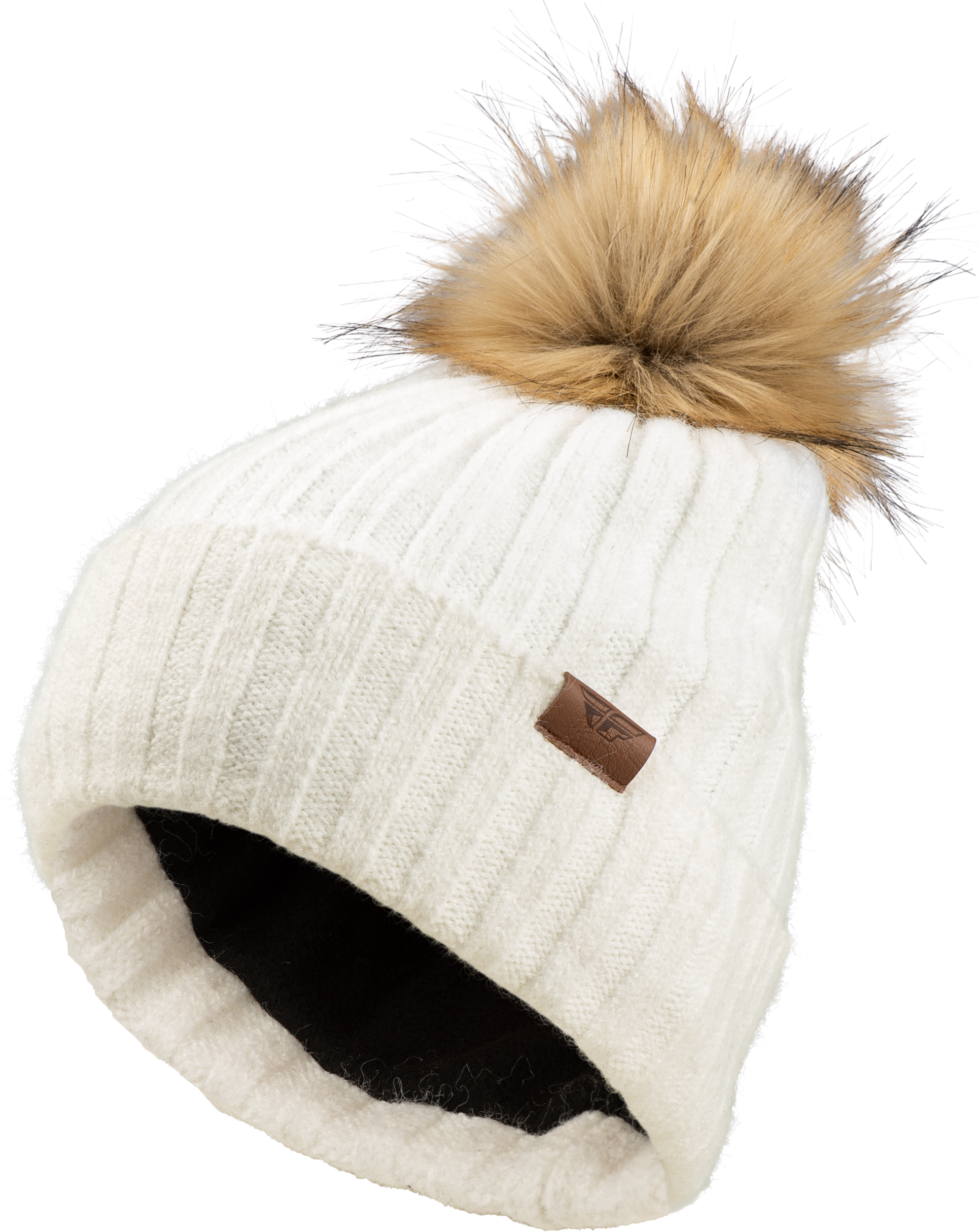 Fly Racing Fly Women'S Snow Pom Beanie Beige 351-0995