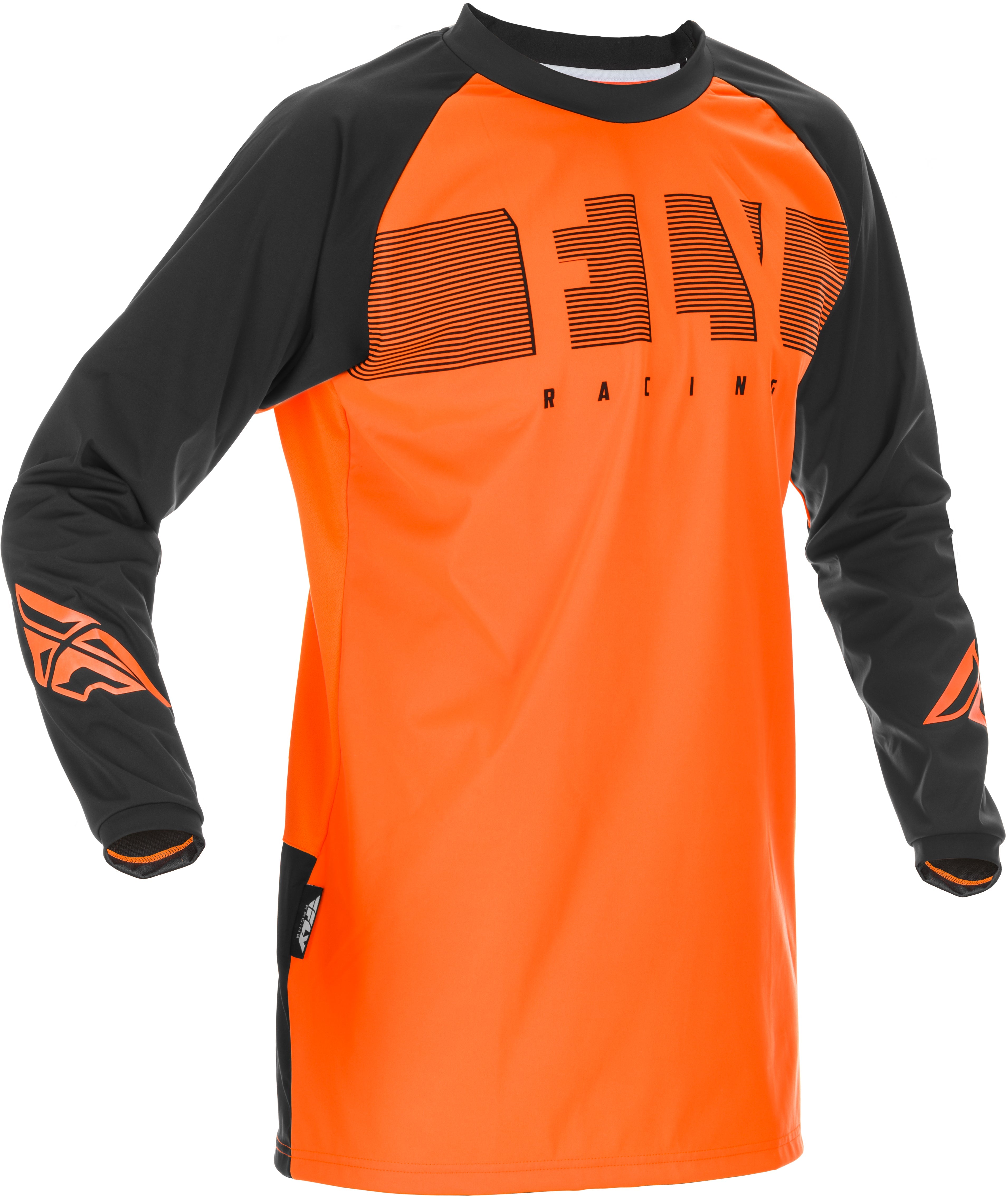 Fly Racing Windproof Jersey Orange/Black Md 370-8017M