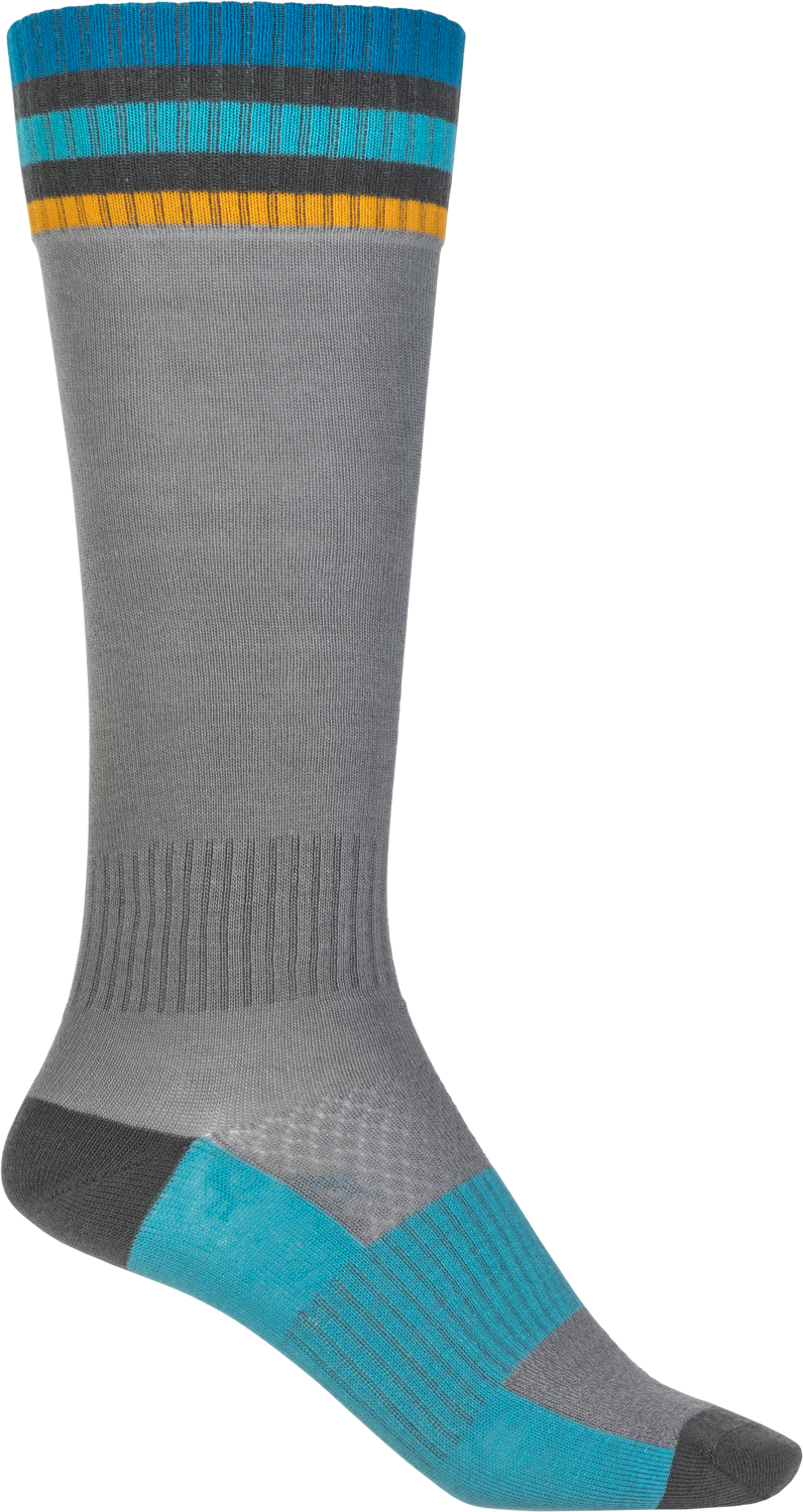 Fly Racing Mx Socks Thin Grey Sm/Md 350-0541S