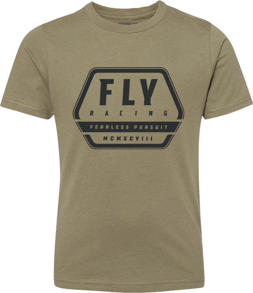 Fly Racing Youth Fly Track Tee Olive Ys 352-0025YS