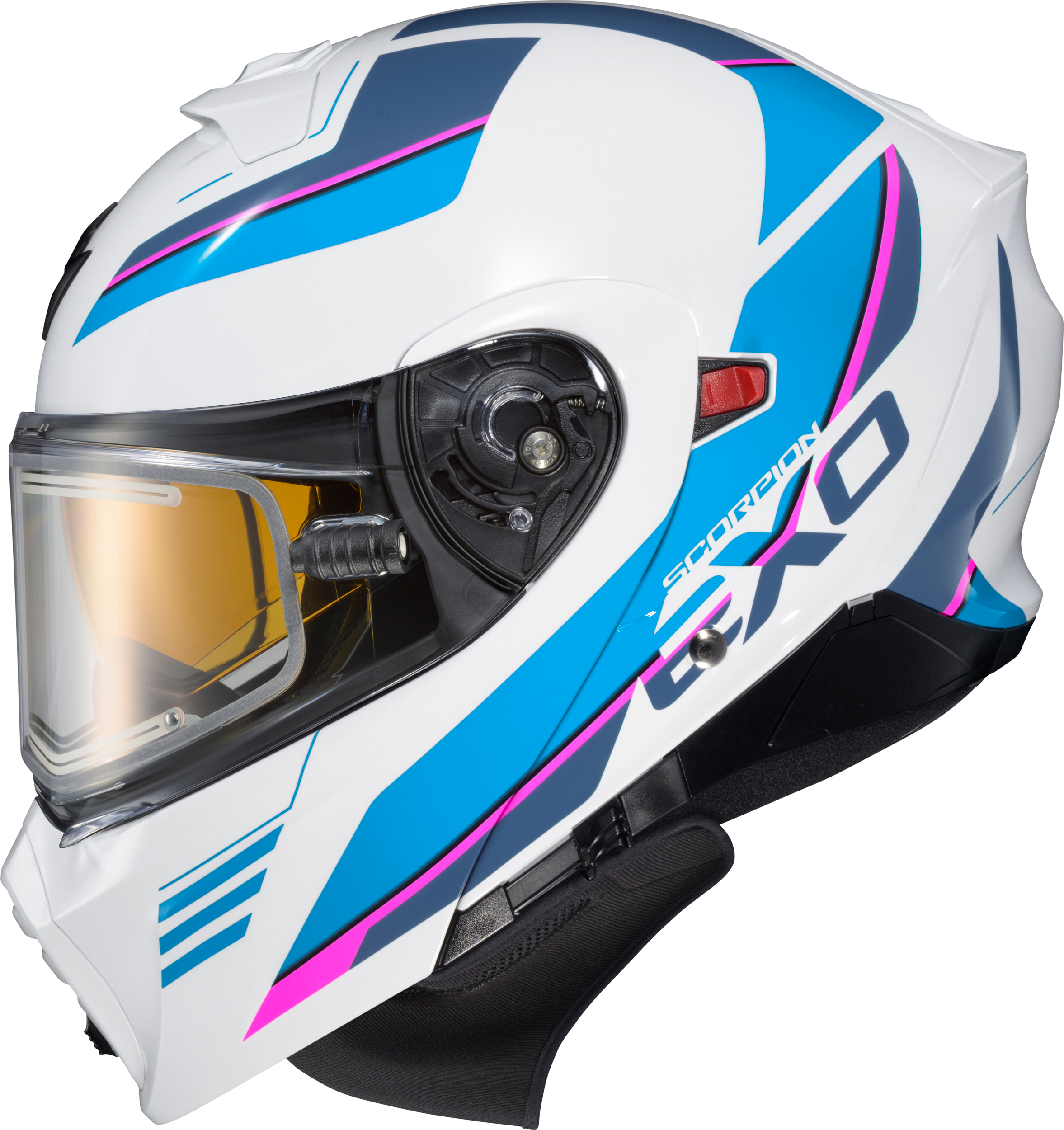 Exo-Gt930 Cold Weather Helmet Modulus Wht/Blu Md (Electric)