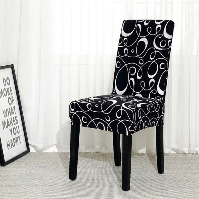 Chair Covers For Dining Room Stretch Spandex Removable Washable Anti-dust Seat Slipcover Multicolor  Chair covers  Chair Covers For Dining Room With Printed Patterns Easy Slip-on Stretchy Dining Room Chair Covers