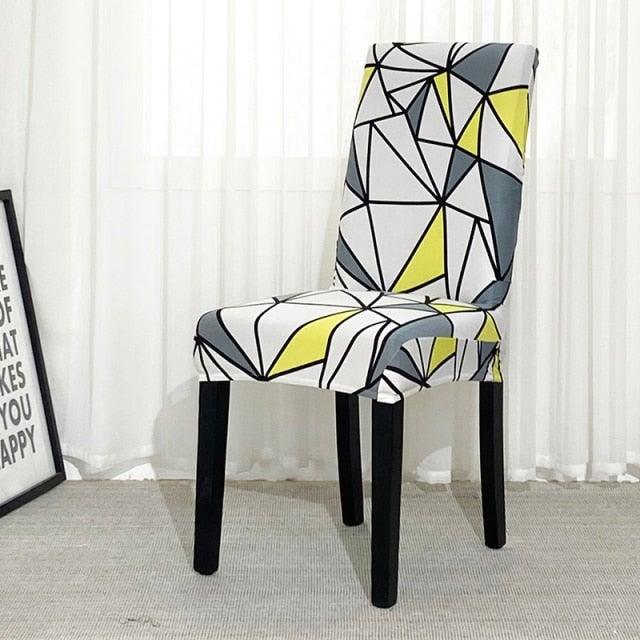 Chair Covers For Dining Room Stretch Spandex Removable Washable Anti-dust Seat Slipcover Multicolor  Chair covers  Chair Covers For Dining Room With Printed Patterns Easy Slip-on Stretchy Dining Room Chair Covers
