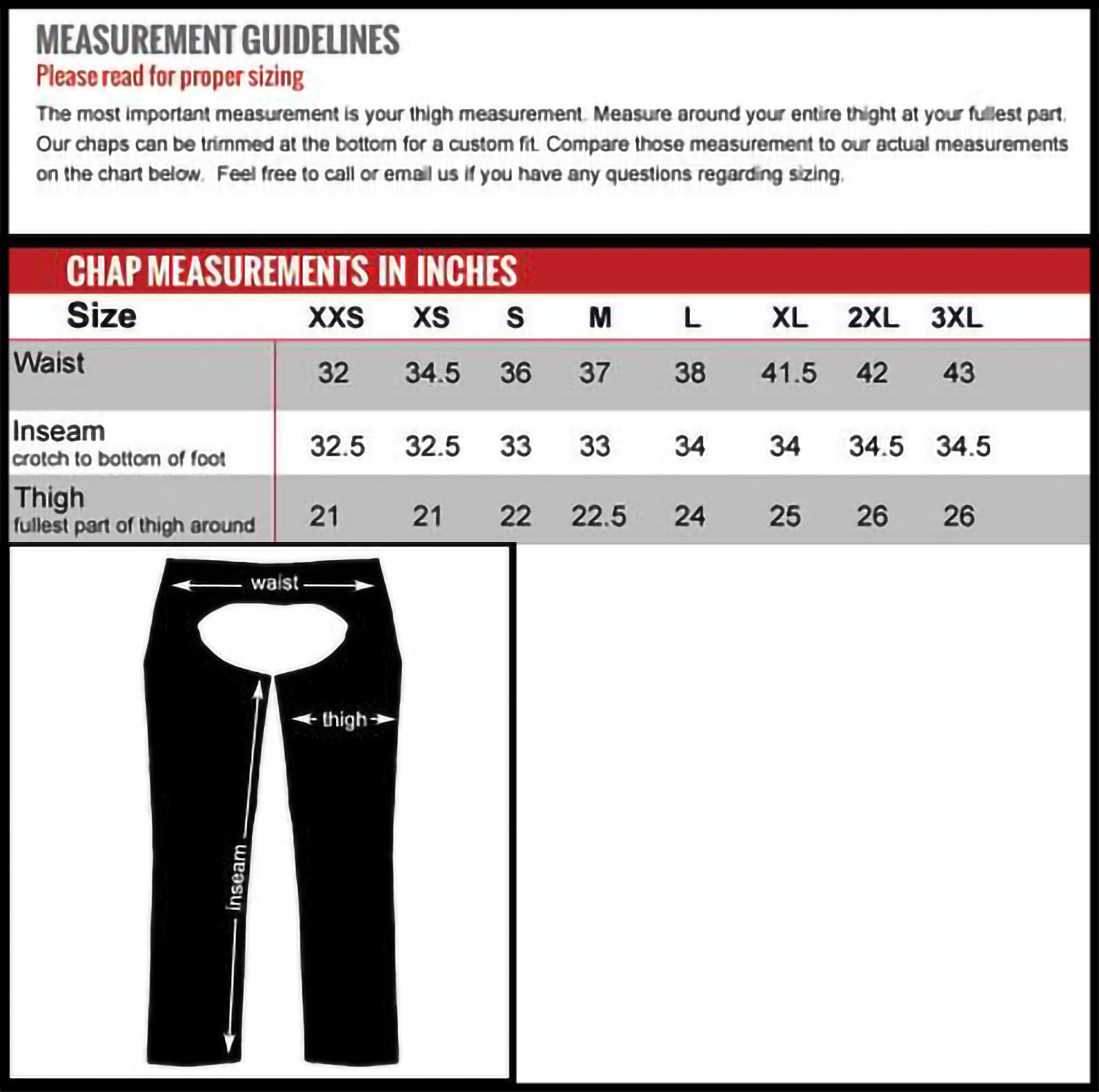 CHM1005 Best Quality Fully Lined Motorcycle Unisex Black Leather Biker Chaps