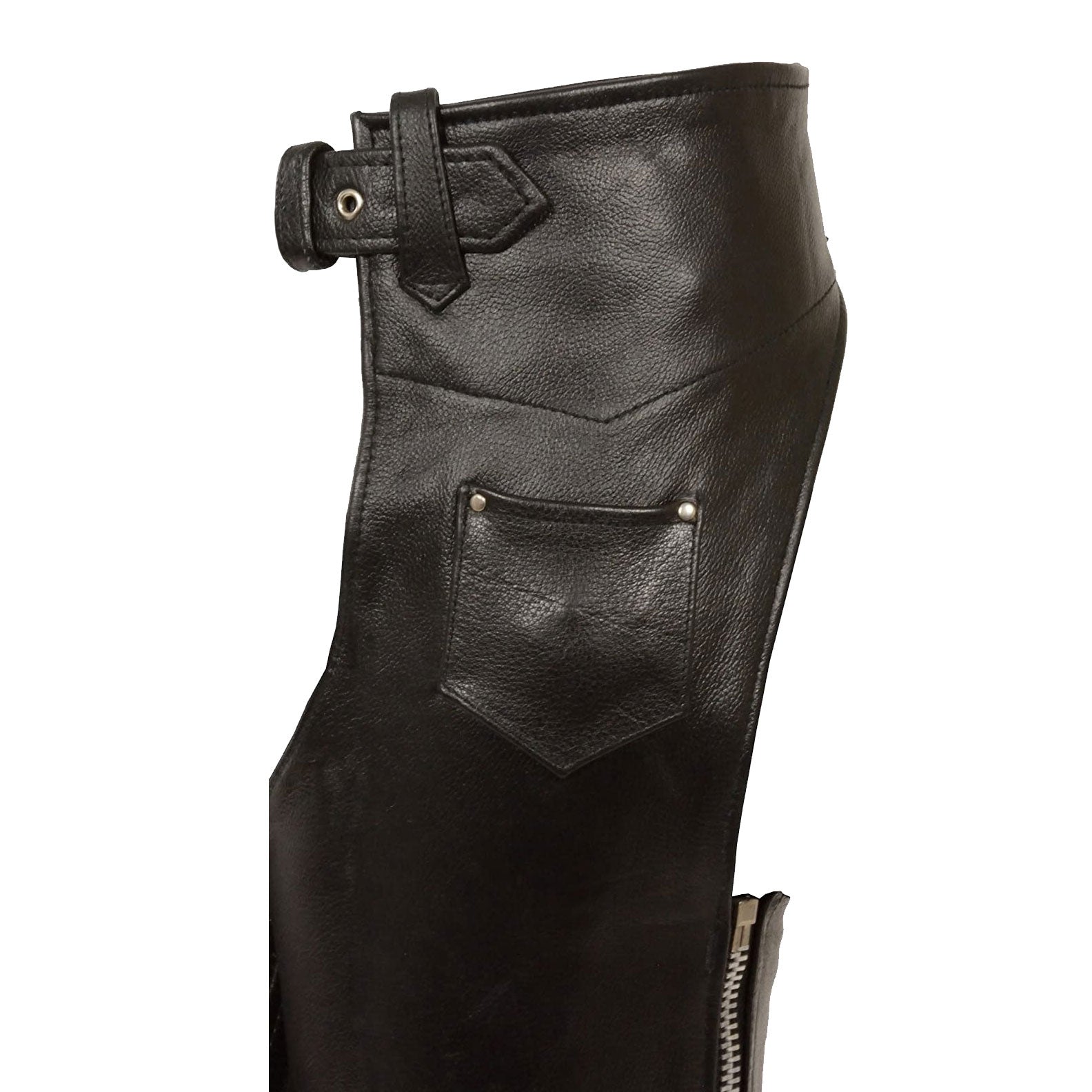 CHK1001 Kid’s/Children Classic Black Leather Chaps