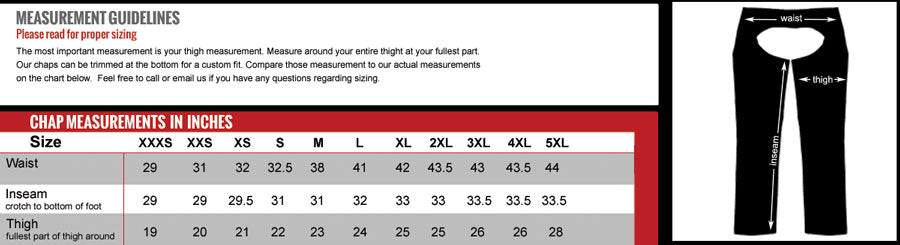 CHM1003 Black Heavyweight Motorcycle Braided Uni-Sex Leather Biker Chaps