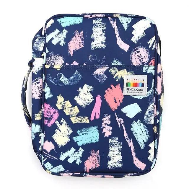 Colorful Large Capacity Pencil Bag Organizer Portable Multilayer Holder  Big Pencil Bag