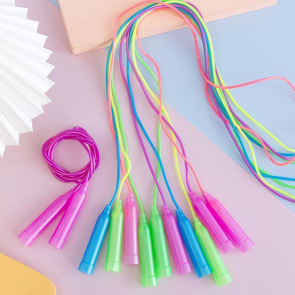 Colorful Plastic Skipping Rope Jump Rope Adult Kids Skip Toys Outdoor ...