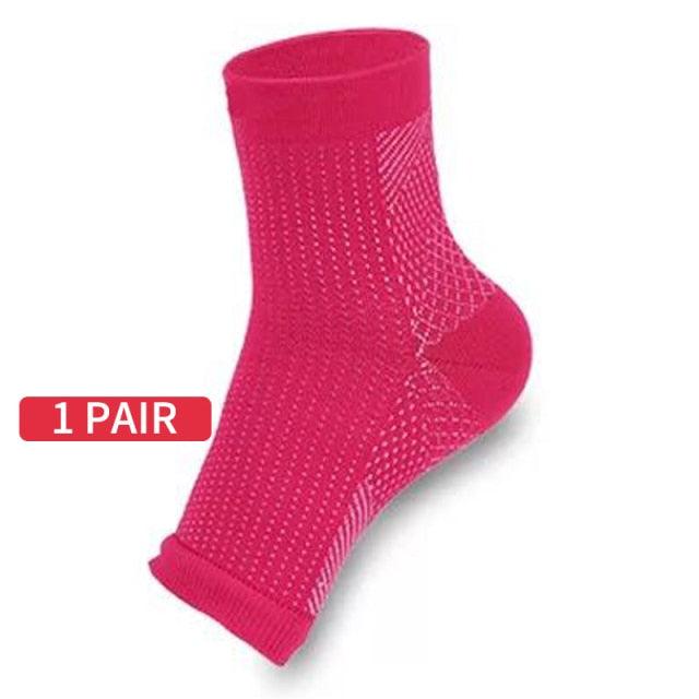 Comfort Foot Anti Fatigue Women Compression Socks Sleeve Elastic Men's Socks Women Relieve Swell Ankle Socks Ankle Compression Socks for Plantar Fasciitis Compression Socks For Men And Women
