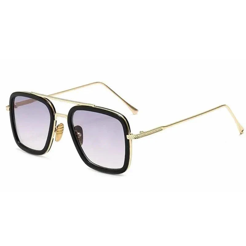 Cool Glasses Modern  Elegant Cosplay Vintage Retro  Sunglasses Vintage Aviator Square Sunglasses for Men Gold Frame Retro  Classic Sunglasses