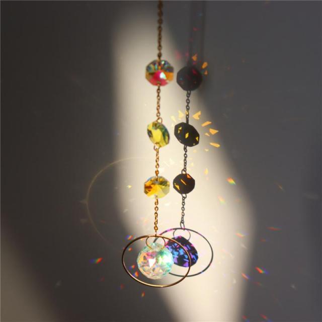 Crystal Dream Wind Chimes Dream Catcher Gifts Wall Hanging Home Decoration Window Wind Spinner OrnamentFor Bedroom Living Room Decoration Creative Girls Gifts Photography