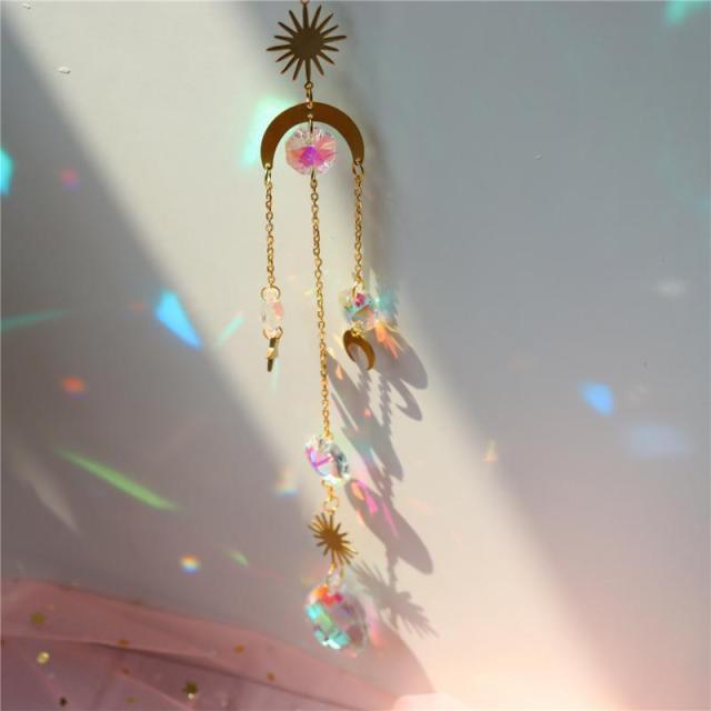 Crystal Dream Wind Chimes Dream Catcher Gifts Wall Hanging Home Decoration Window Wind Spinner OrnamentFor Bedroom Living Room Decoration Creative Girls Gifts Photography