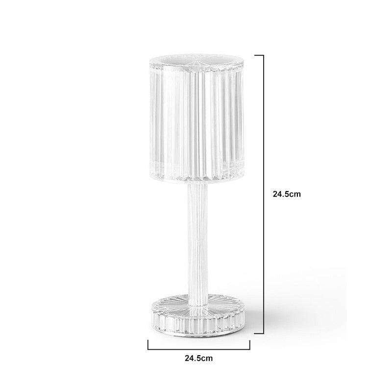 Crystal Table Lamp LED Diamond Touch Bedside Atmosphere Light RGB Remote Control Romantic Night Light Decorative Table Lamp Cute Study Lamps for Bedroom Décor