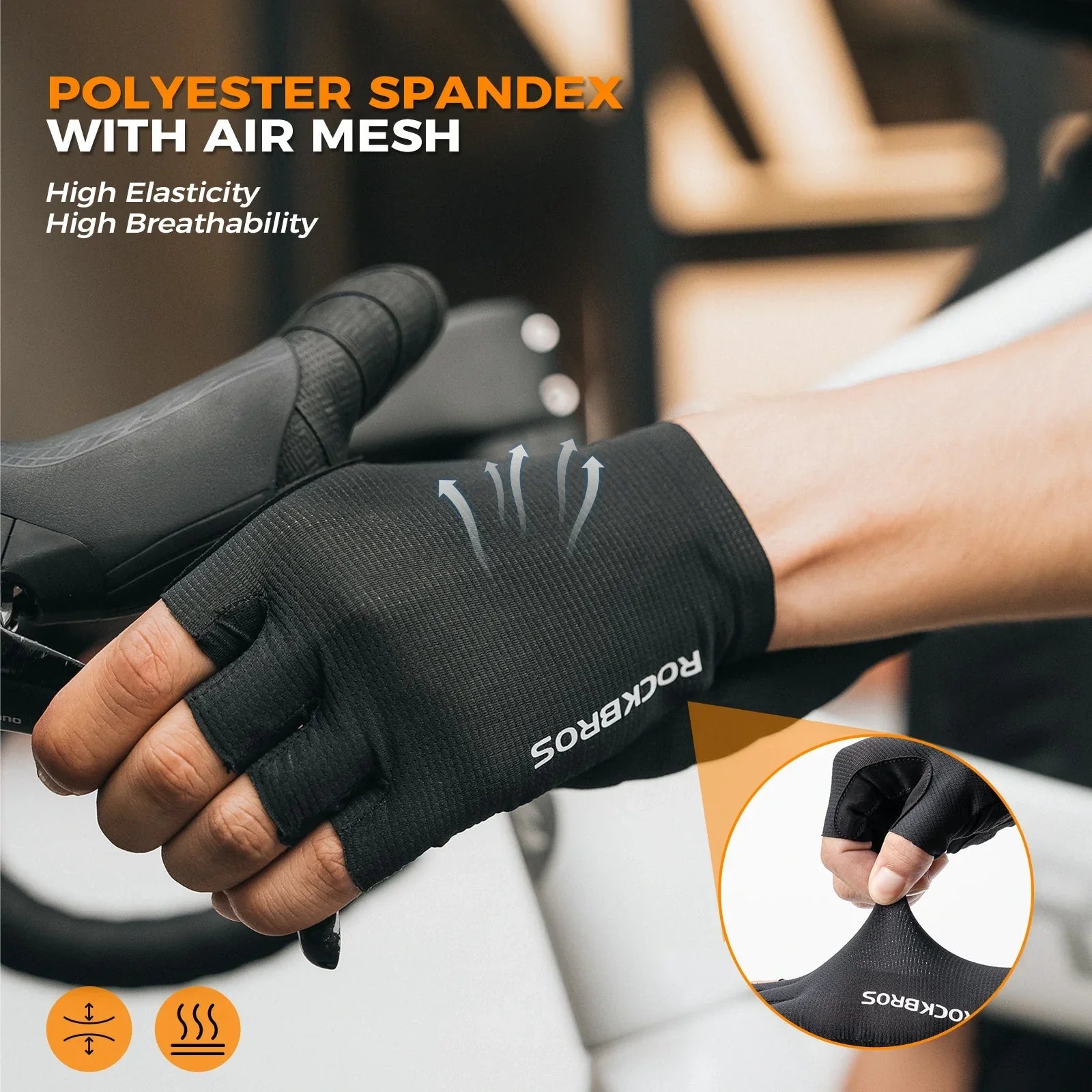 Cycling Gloves Half Finger SBR Padded