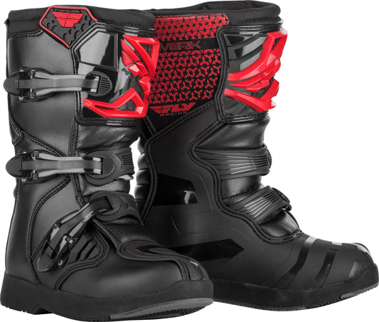 Fly Racing Youth Maverik Boots Red/Black Sz 04 364-67304