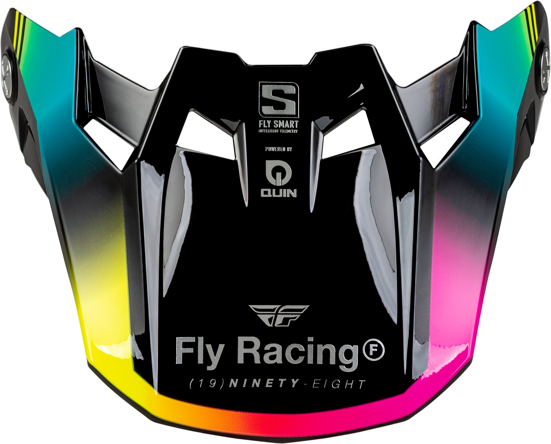Fly Racing Formula S Carbon Legacy Visor Black/Elec Blue/Fuschia Xl/2x 73-4451