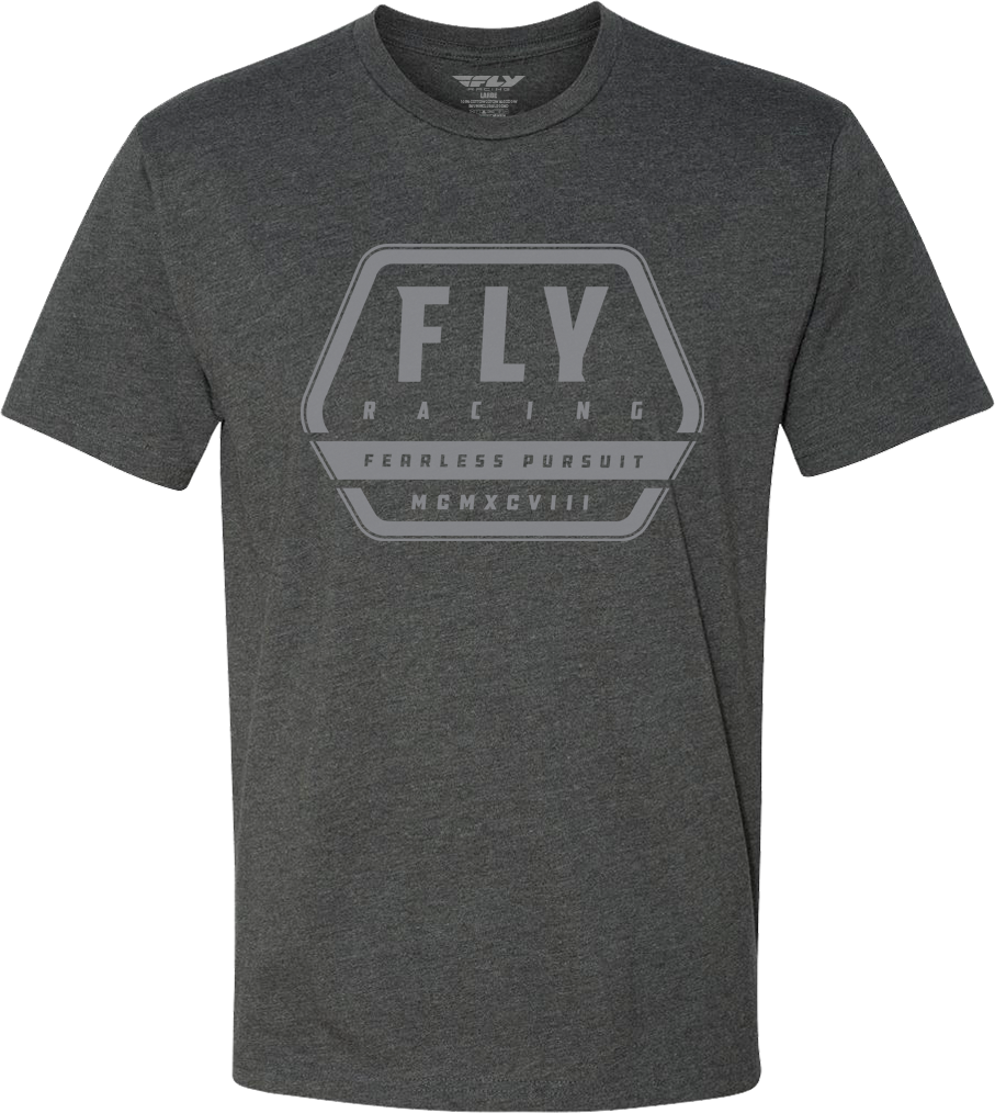 Fly Racing Fly Track Tee Charcoal Sm 352-0046S