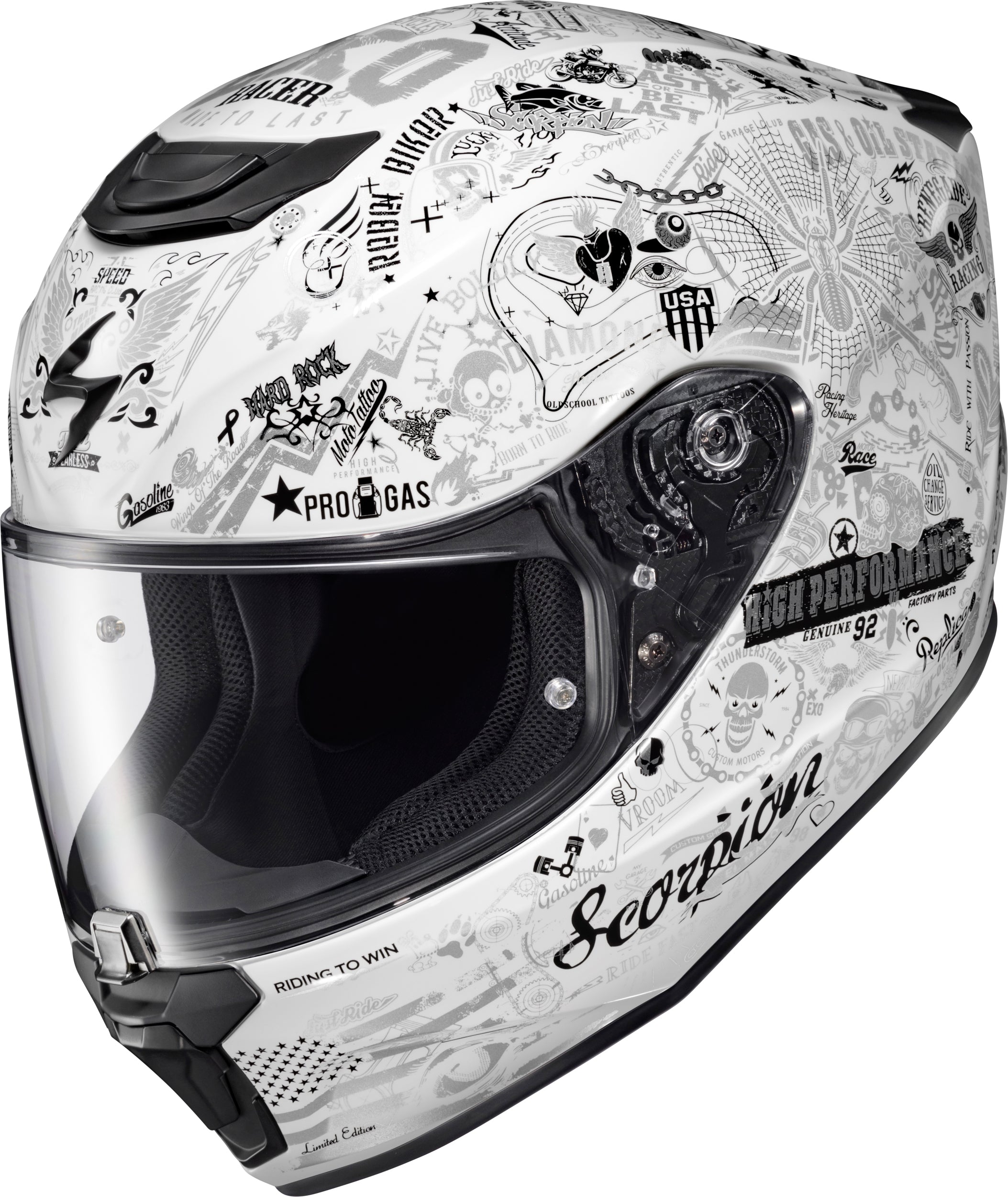 Exo-R330 Full Face Helmet Shake 2 White Xl