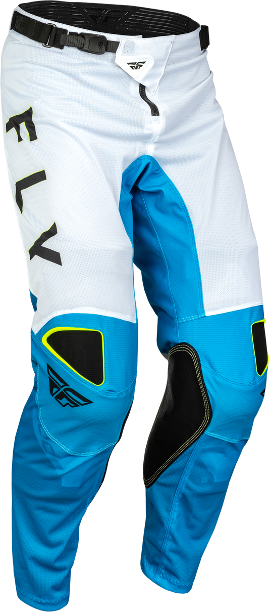 Fly Racing Kinetic Mesh Kore Pants Blue/White/Hi-Vis Sz 30 377-32430