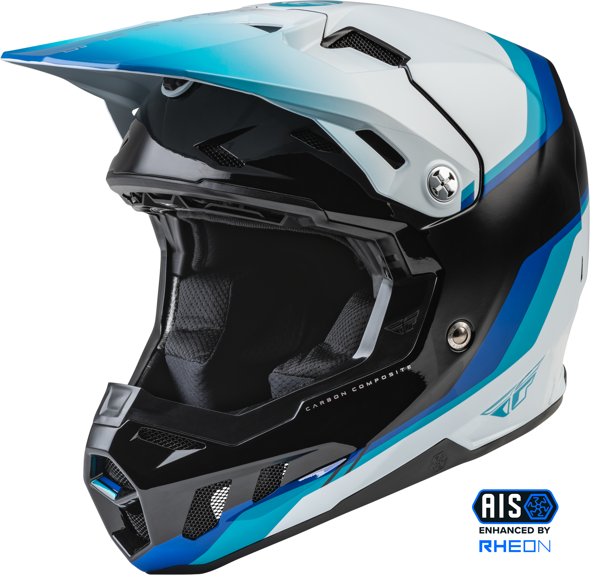 Fly Racing Formula Cc Driver Helmet Black/Blue/White Md 73-4310M