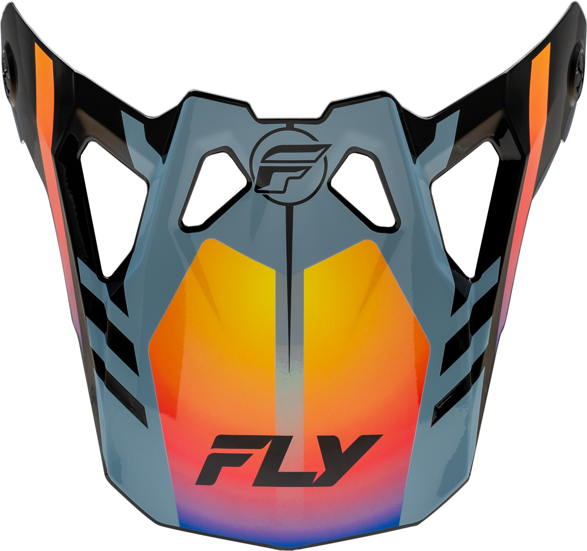 Fly Racing Formula Cp Krypton Visor Grey/Black/Electric Fade M-2x 73-0047
