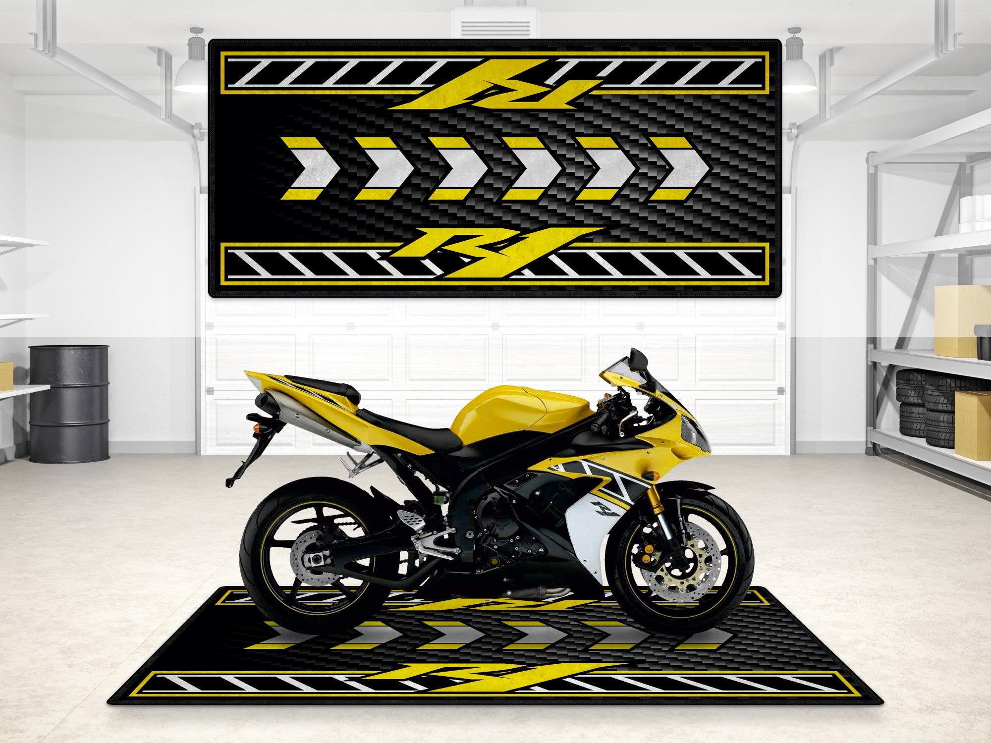 MPM Motorcycle Mat for Yamaha R1 - 50th Anniversary Edition - MM7472
