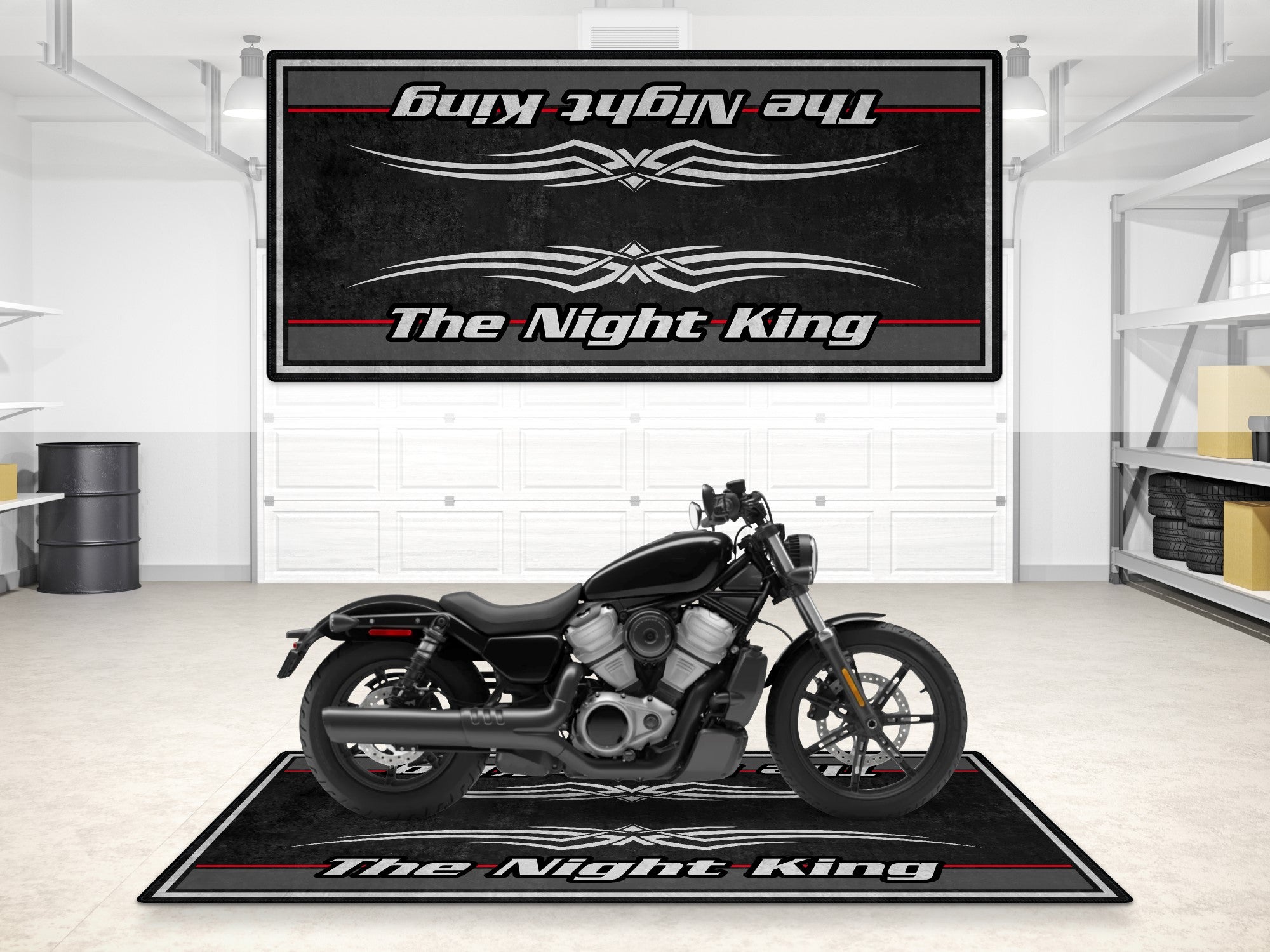 MPM Motorcycle Mat for Cruiser Motorcycle "The Night King" - MM7300