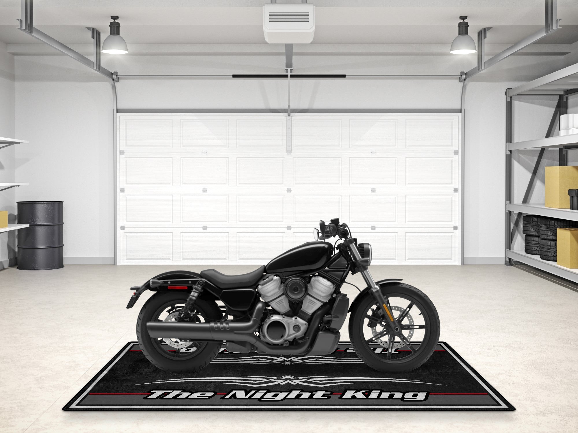 MPM Motorcycle Mat for Cruiser Motorcycle "The Night King" - MM7300