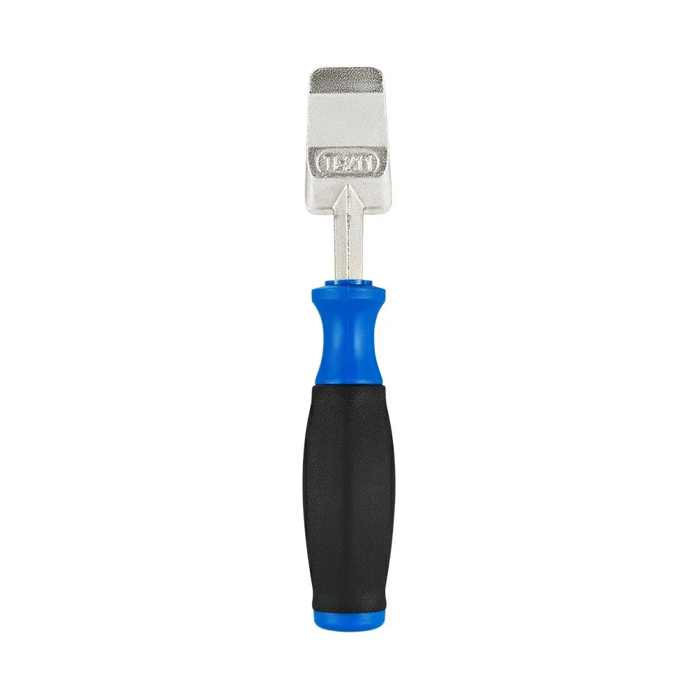 Disc Brake Piston Press Tool with Thin Wide Wedge Blade