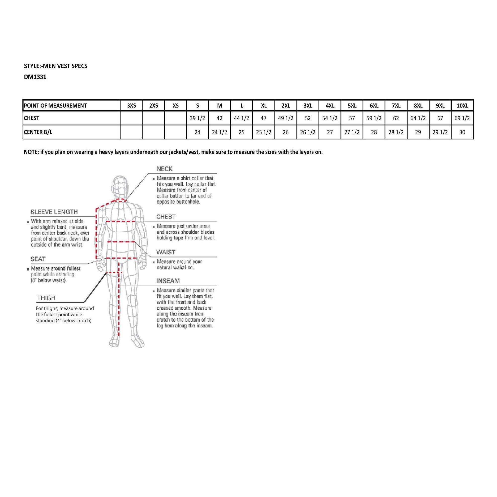 DM1331 Men's Black Denim Motorcycle Biker Riders Vest w/ Shirt Style Collar