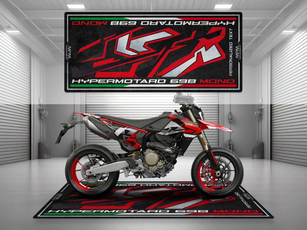 MPM Motorcycle Mat for Ducati Hypermotard 698 Mono RVE - MM4105
