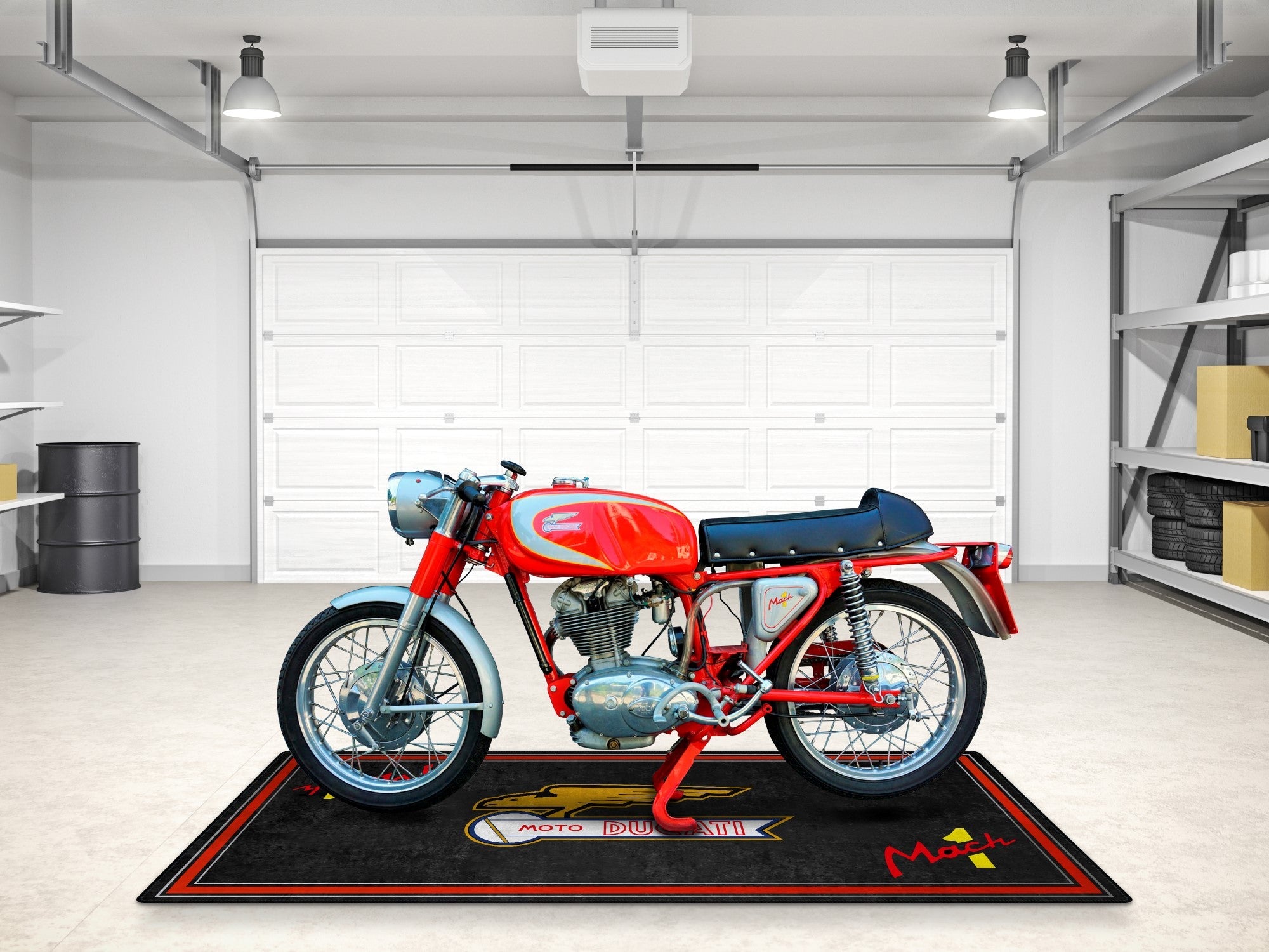 Mat Motor Retro MPM Motorcycle Mat for Ducati Classic Moto Mach 1 - MM7225 – winxwheels