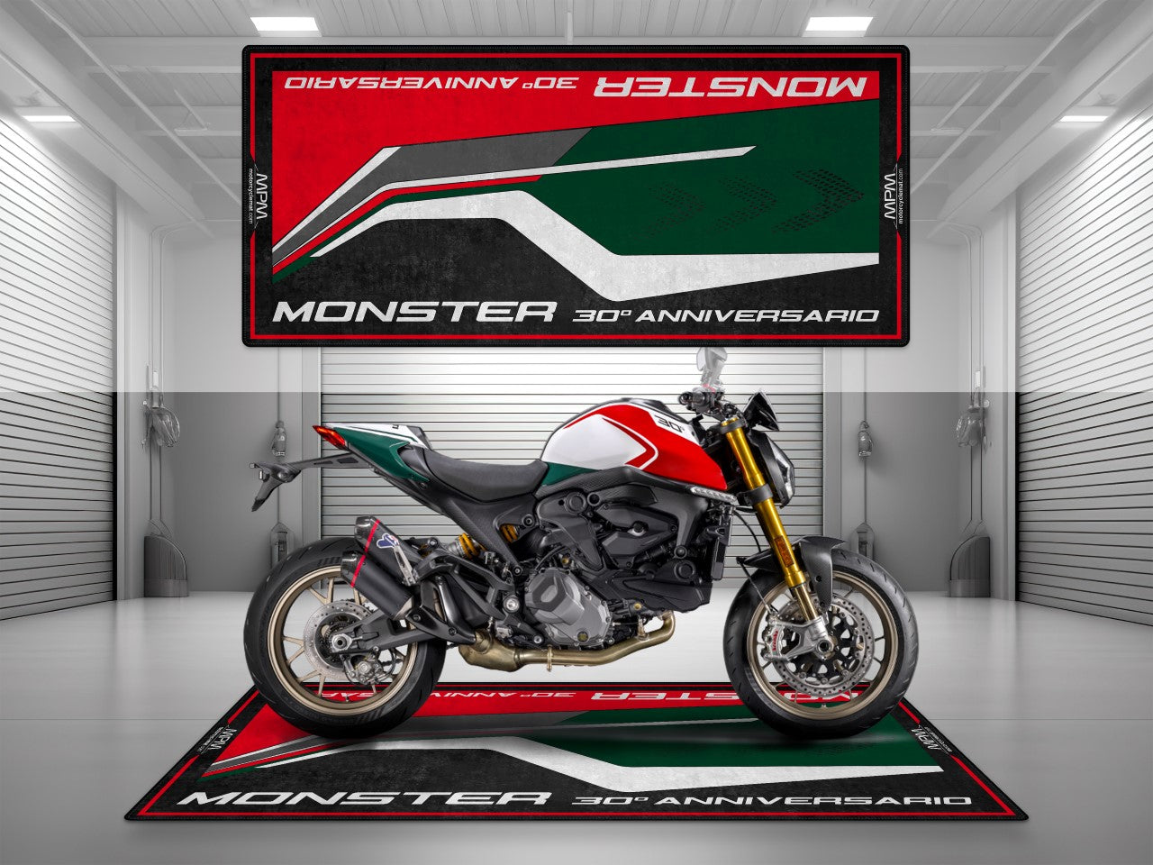 MPM Motorcycle Mat for Ducati Monster 30th Anniversario - MM4106