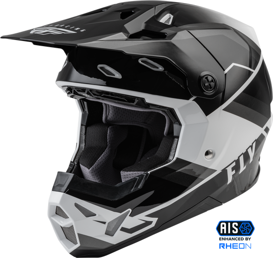 Fly Racing Formula Cp Rush Helmet Grey/Black/White Md 73-0023M