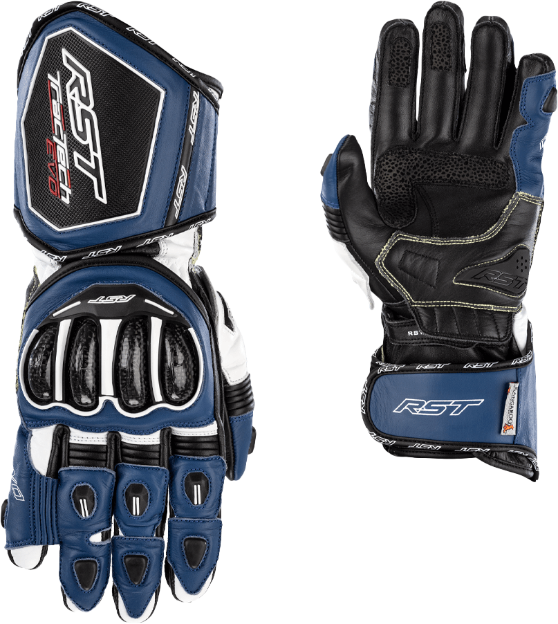 RST Tractech Evo 4 Ce Glove Blue/White/Black Sm 556-2666108
