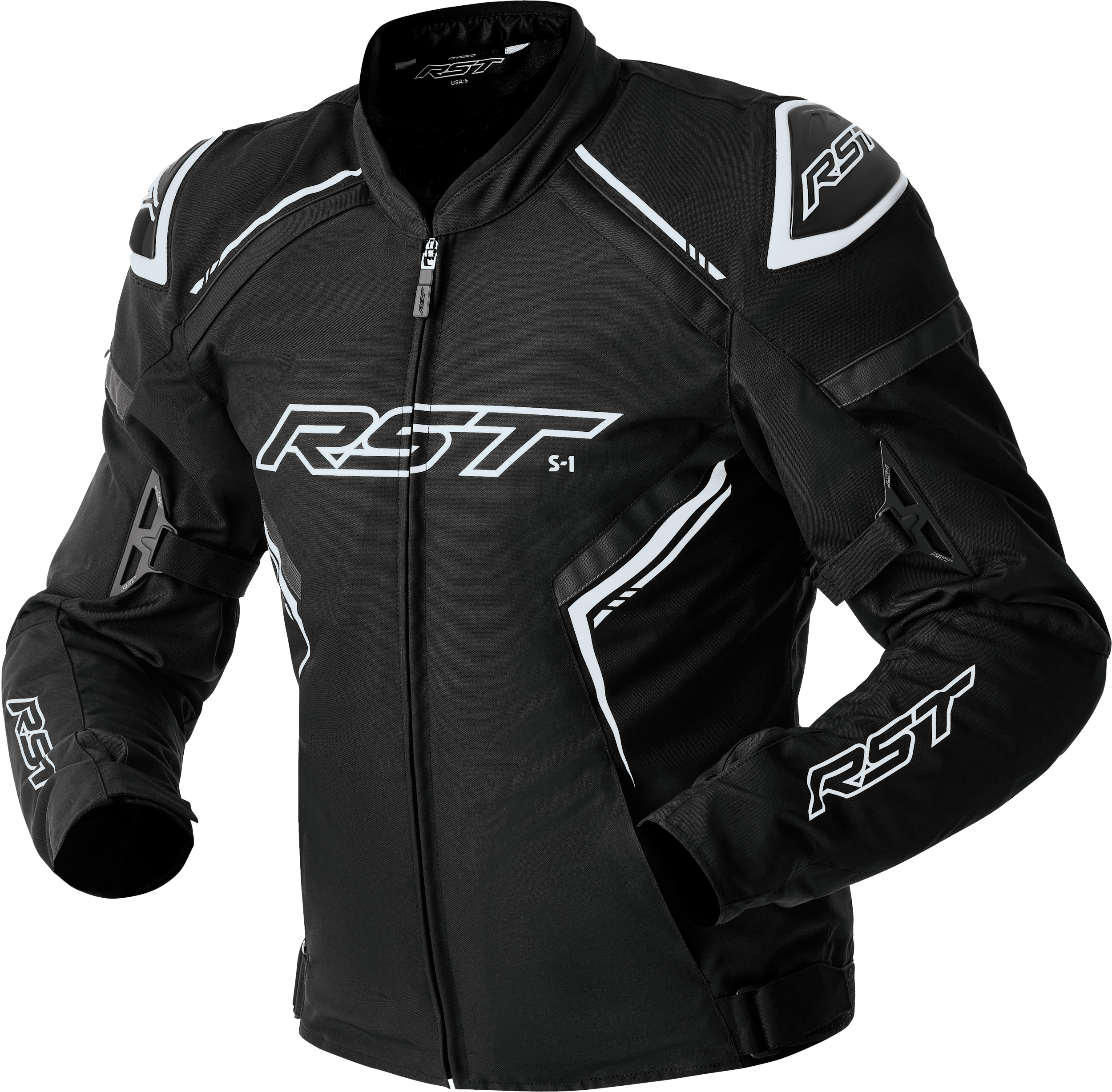 RST S1 D3o Textile Jacket Black/White Xl 556-3614146