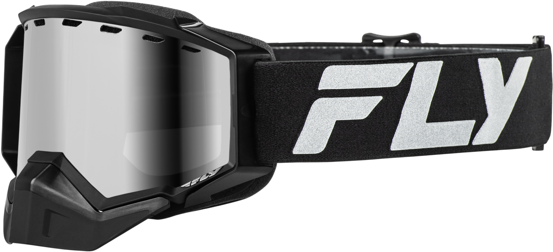 Fly Racing Zone Elite Snw Goggle Blk/Slvr W/ Sil Mirr/Polarized Smk Lens 37-4101
