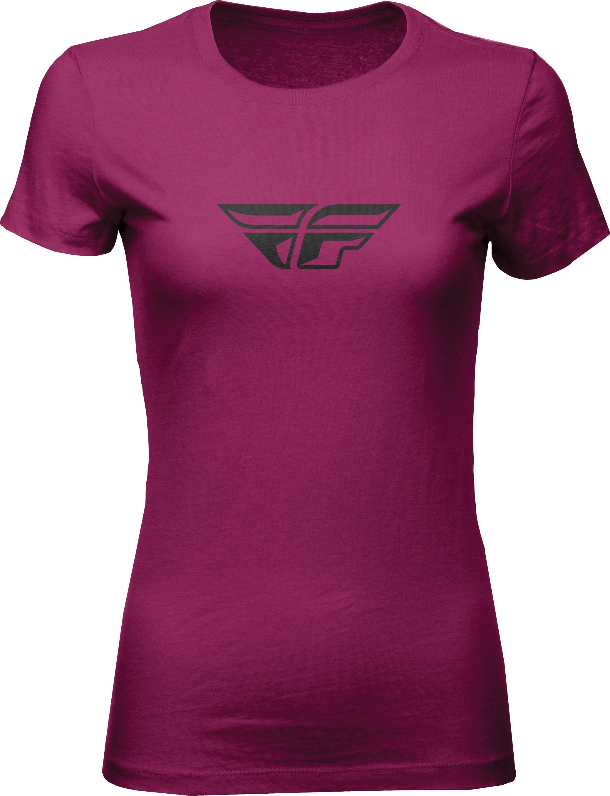 Fly Racing Women'S Fly F-Wing Tee Dark Magenta Sm 356-0482S
