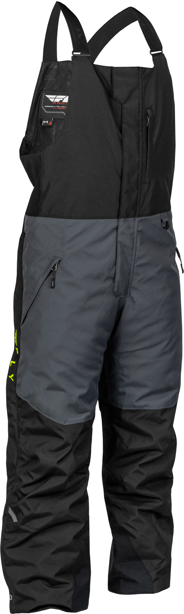Fly Racing Outpost Bib Black/Grey/Hi-Vis Md 470-6502M