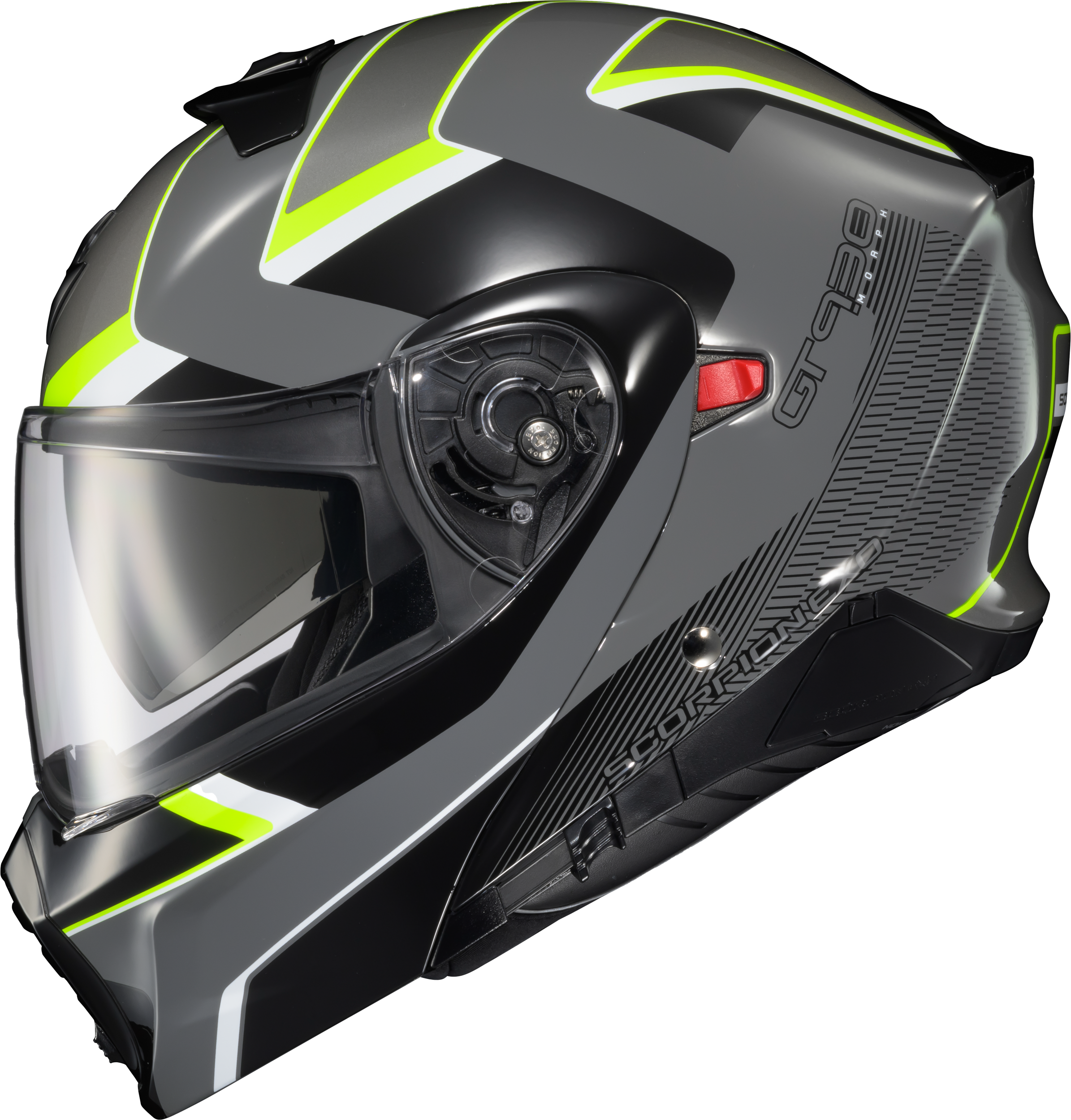 Exo-Gt930 Transformer Helmet Morph Grey/Hi-Viz Md