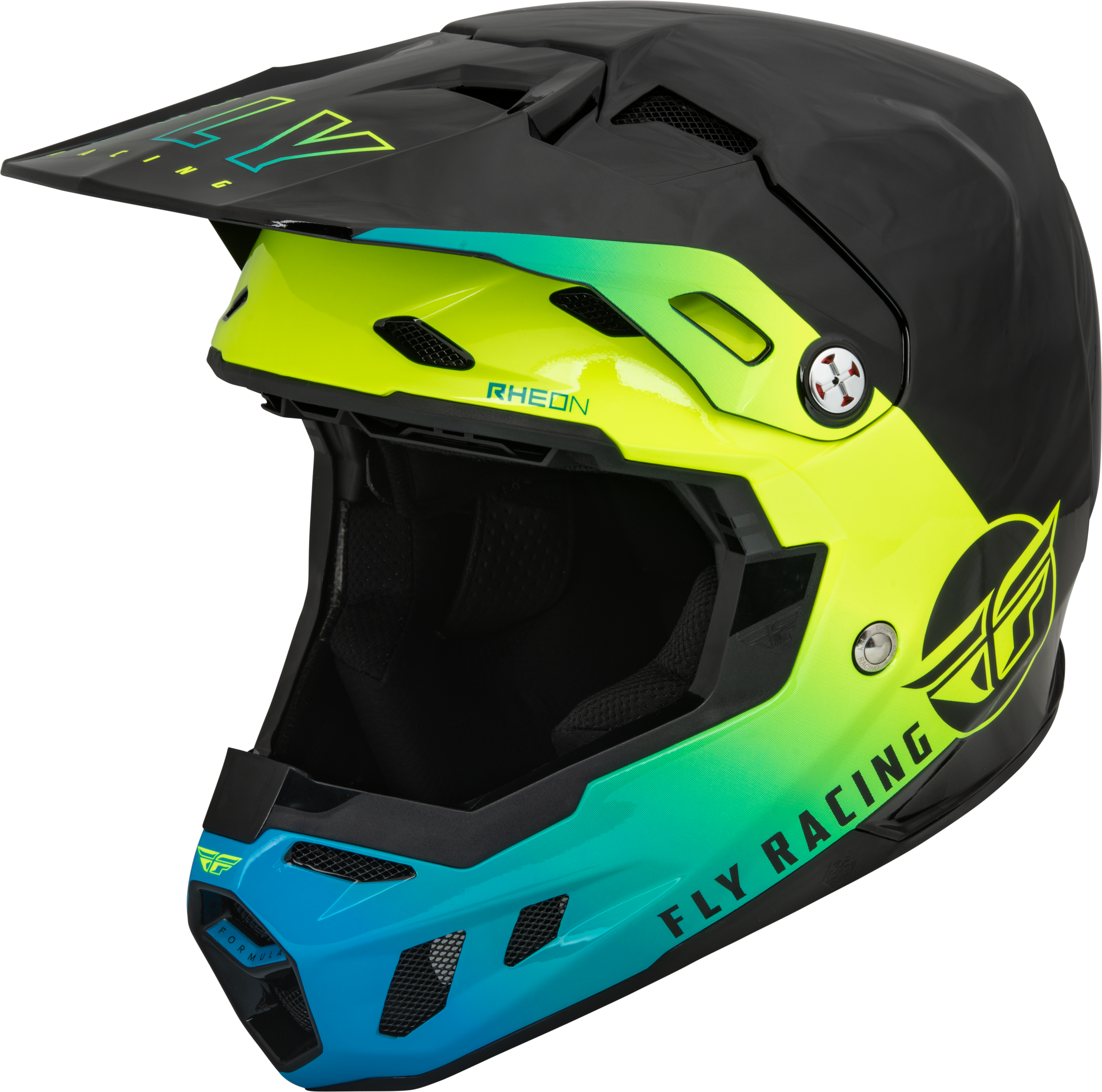 Fly Racing Formula Cc Centrum Helmet Black/Blue/Hi-Vis Md 73-4320M