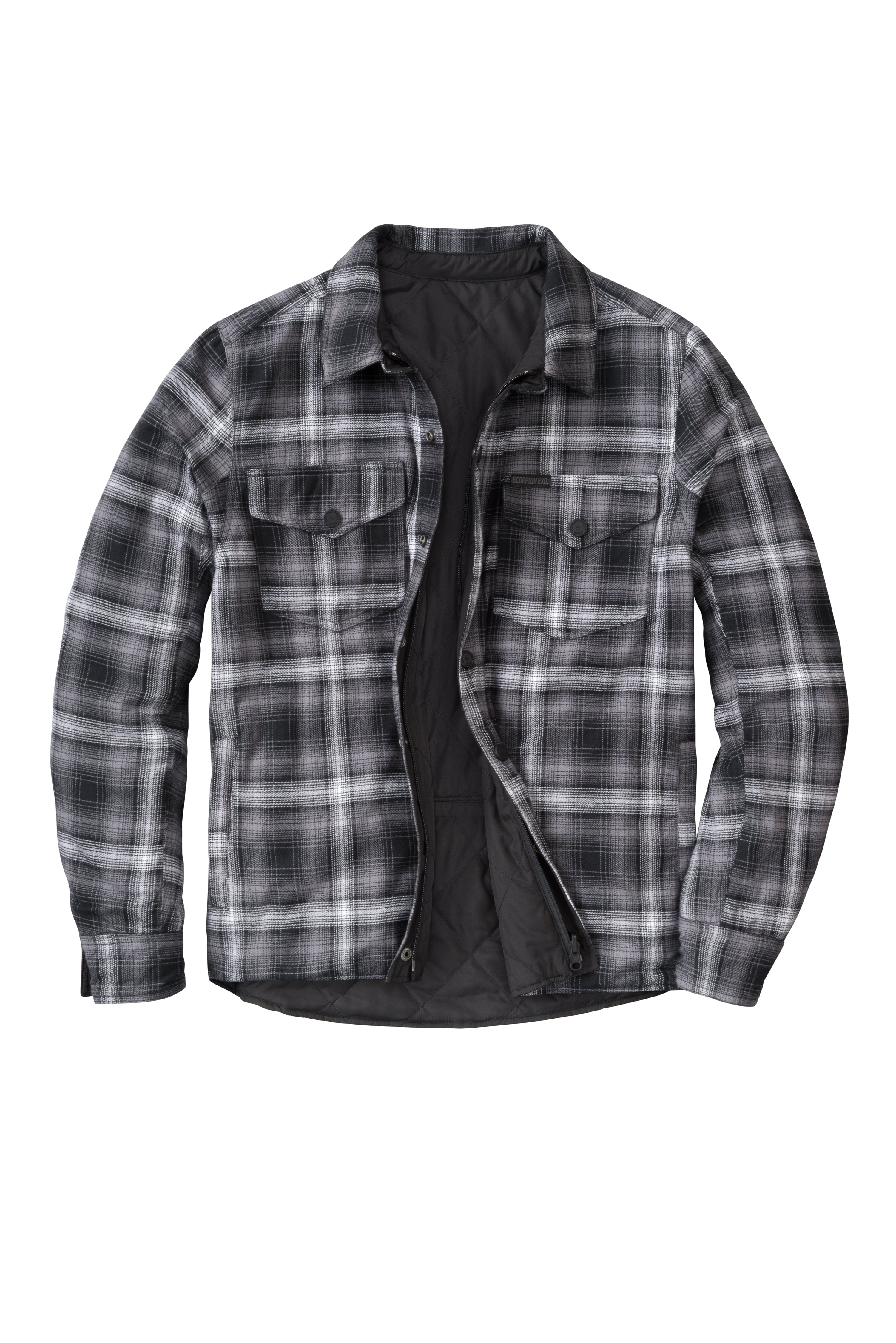 Morpheus Reversable Jacket Black/Plaid Grey 2x