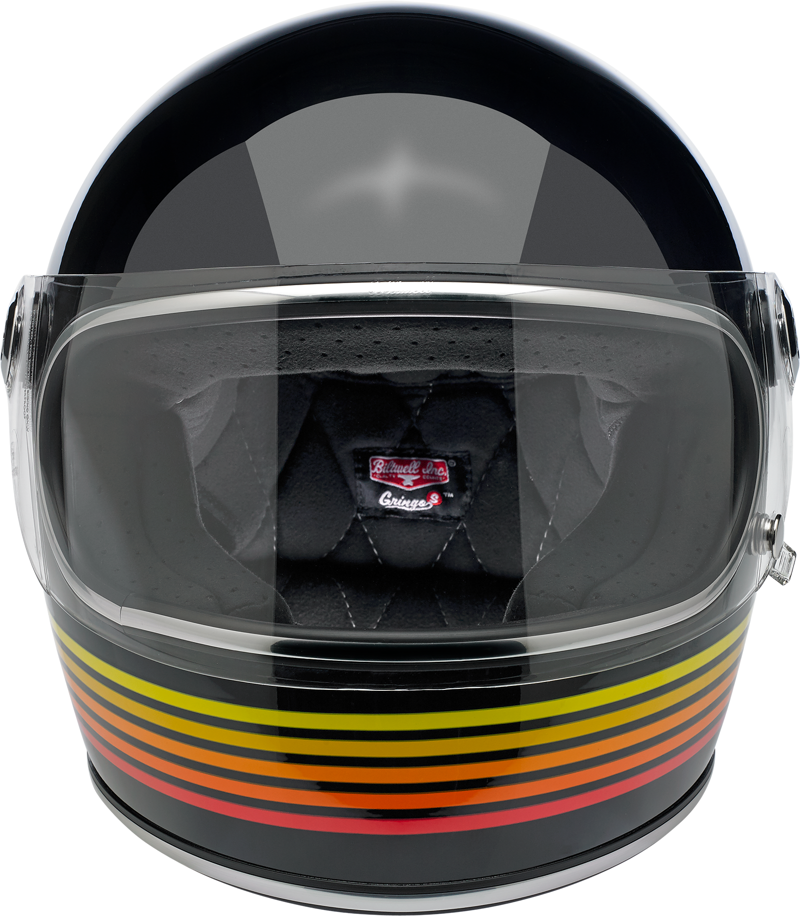 BILTWELL Gringo S Helmet - Gloss Black Spectrum - Medium 1003-536-103