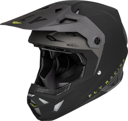 Fly Racing Formula Cp Slant Helmet Matte Black/Grey/Hi-Vis Md 73-0030M