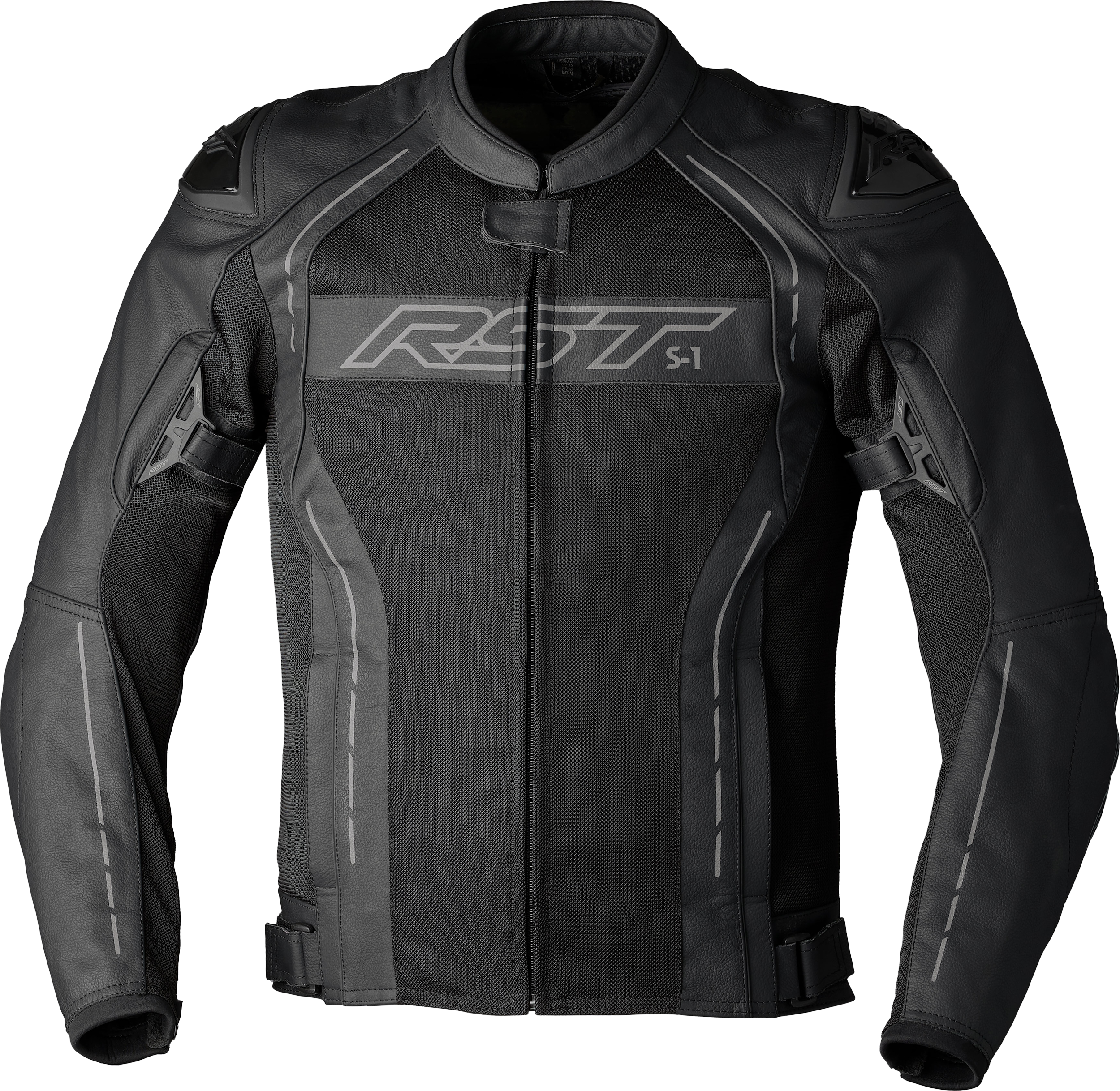 RST S1 Mesh Ce Jacket Black/Black Leather Sm 556-3465040