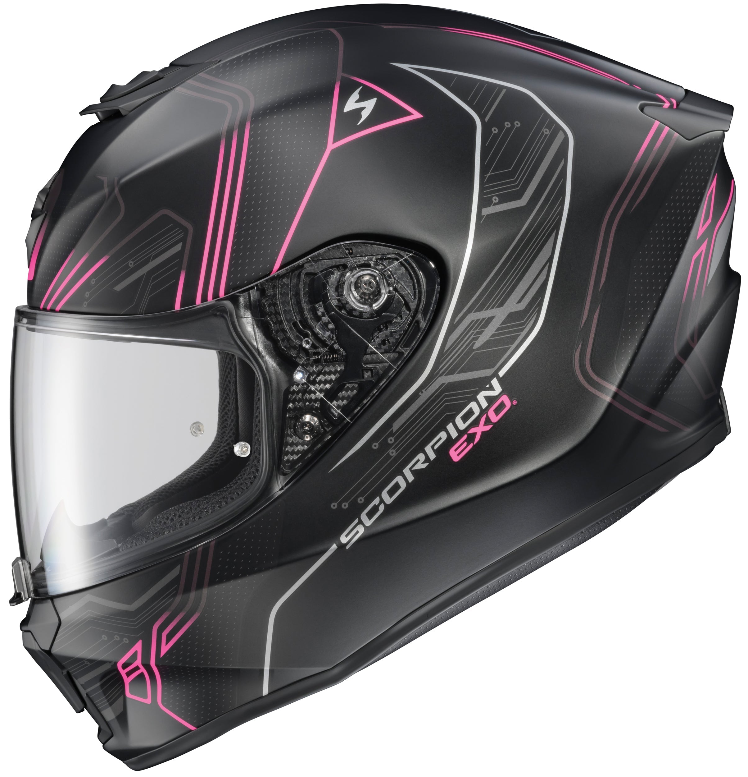 Exo-R330 Full-Face Helmet Bendr White/Pink Lg