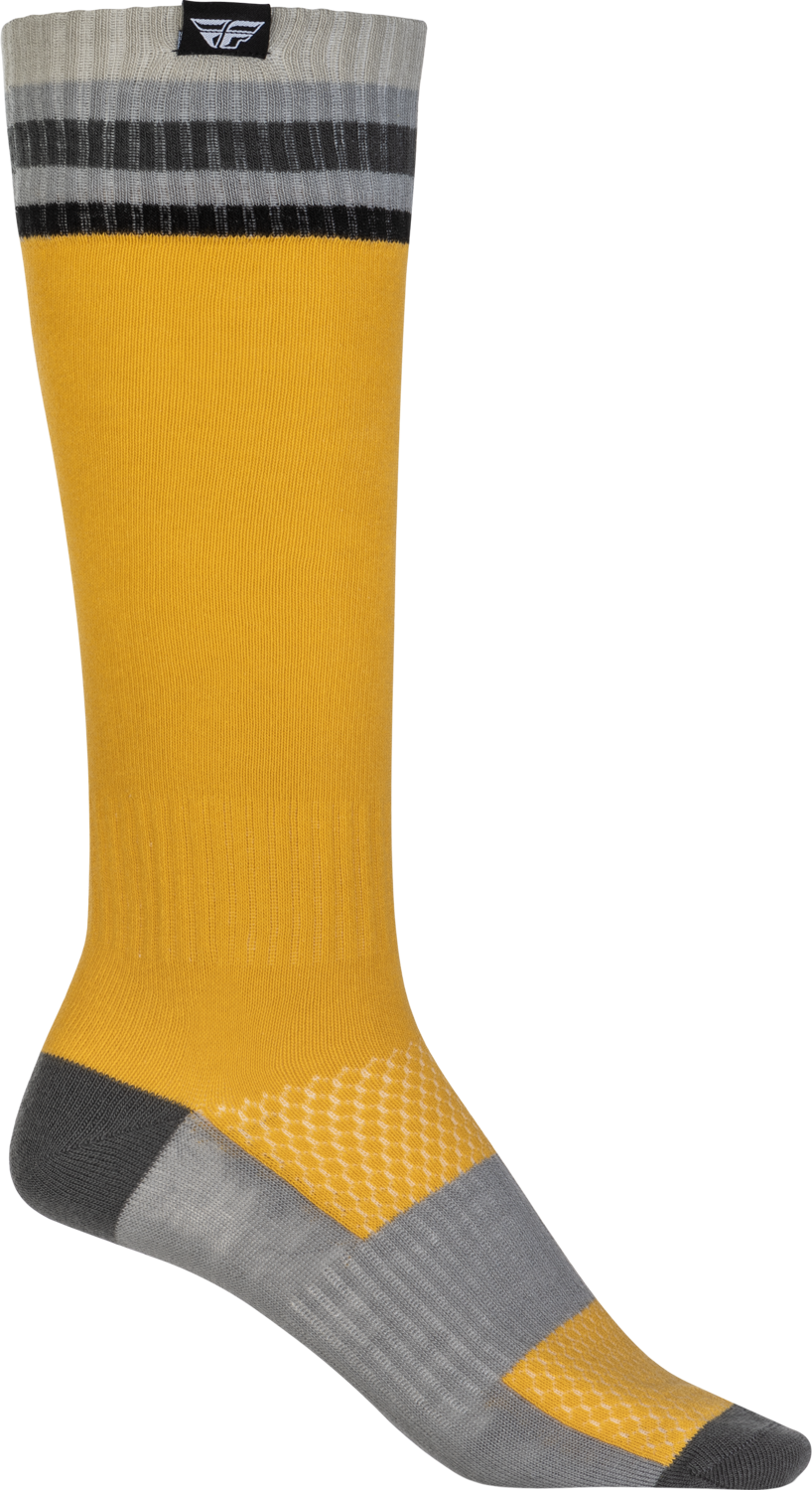 Fly Racing Mx Socks Thin Yellow Sm/Md 350-0542S