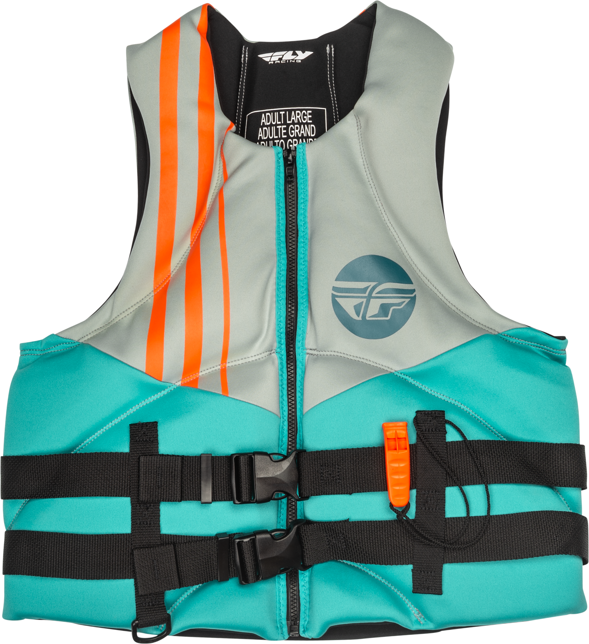 Fly Racing Neoprene Flotation Vest Teal/Grey/Orange Xs 221-30403XS