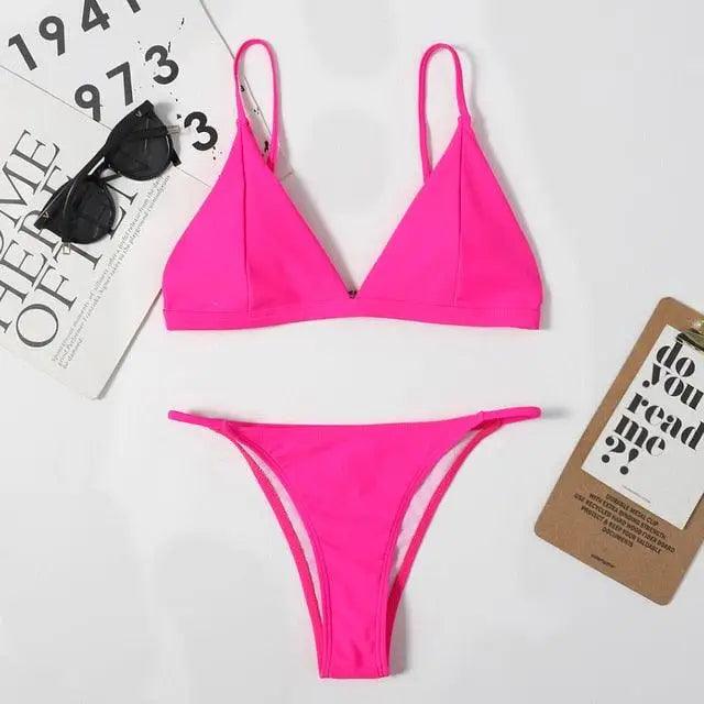 Elegant Woman Modern Bikini Micro Women Swimsuit Tie Mini Bikinis Set Women Swimwear Female Bathing Suit