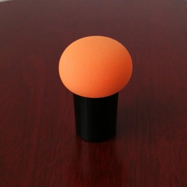 Elegant Womens Non-latex Makeup Sponge Mushroom Head Powder Liquid Dry And Wet Multifunction Makeup Brush Cosmetic Tool Storage Box